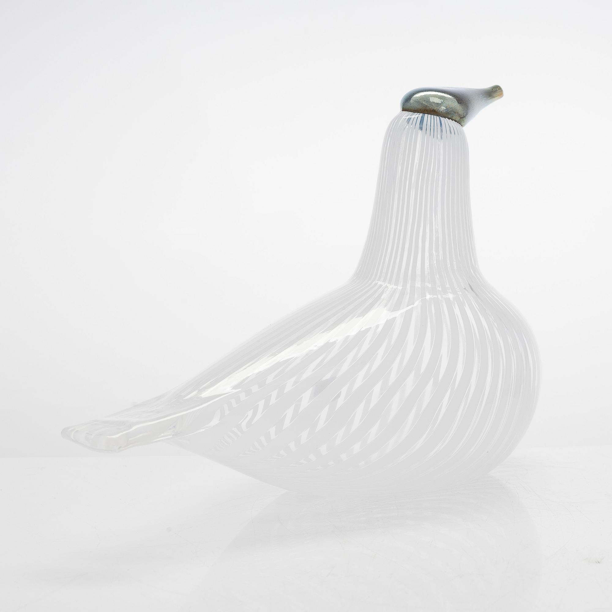 Oiva Toikka, Glass bird, Finland's 75th Independence Year, sign. Suomen sotka Oiva Toikka, Nuutajärvi 1992, 136/1992.
