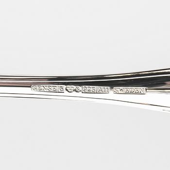A Swedish 20th century set of 45 pcs of silver cutlery mark of Gense Eskilstuna 1999 total weight 2854 grams.