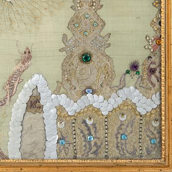 Anna Casparsson, Broderi i brasskärm.
