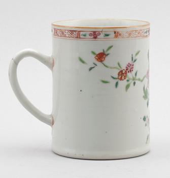 MUGG, porslin, Kina, Qianlong 1736-1795.