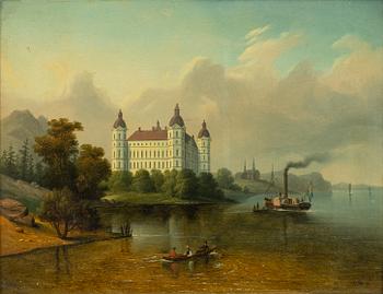 Carl Abraham Rothstén, Fogurer och båtar på Skofjärden i Mälaren vid Skoklosters slott.