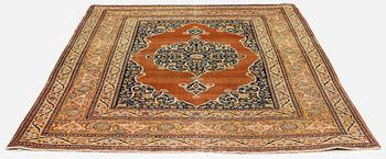 An antique 'Haj Jalili' Tabriz carpet, Northwest Persia, c. 175 x 124 cm.