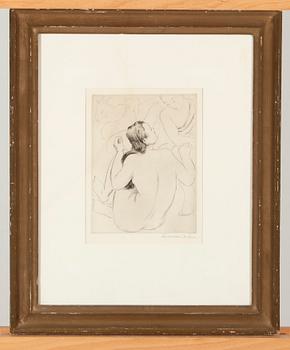 ANDRE MICHEL, etsning, signerad.