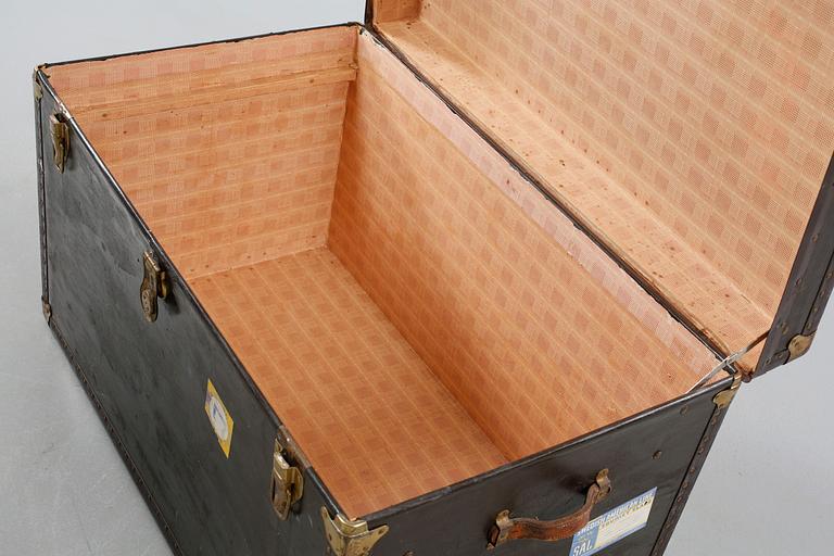 A trunk from Steiger Trunks in New York, early 20th century.