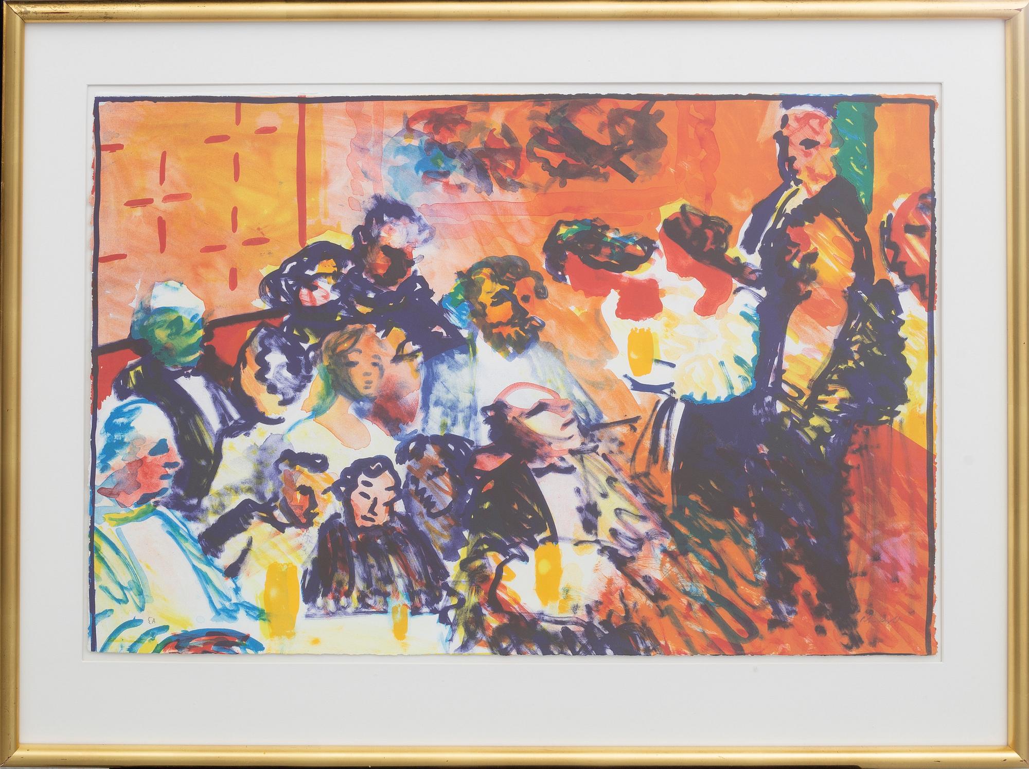 PETER DAHL, Color litograph, signed, E.A.