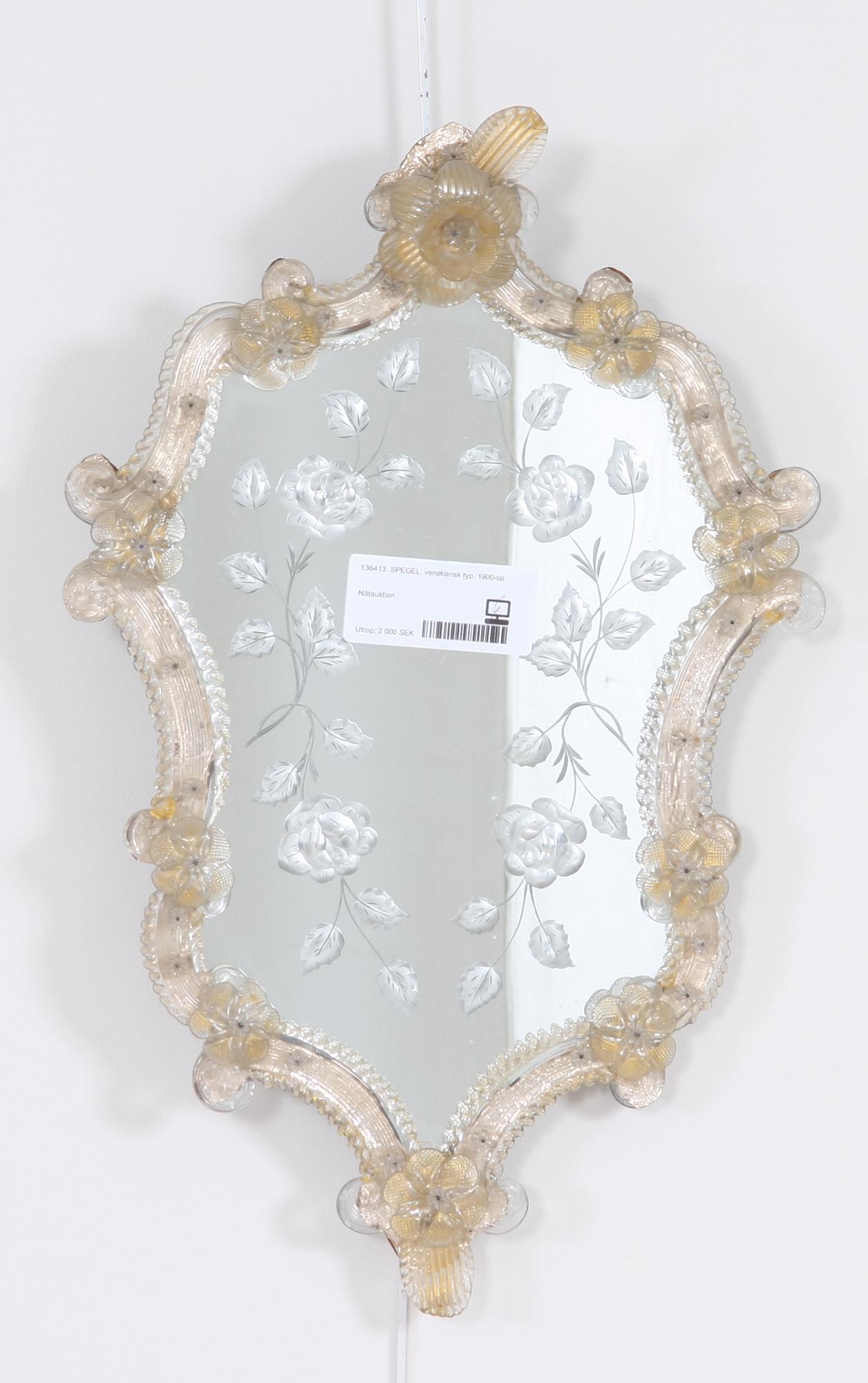SPEGEL, venetiansk stil, 1900-tal.