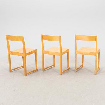 Sven Markelius, a set of stackable birch chairs.