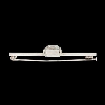 BROSCH, sterling med bergkristall. Wiwen Nilsson, Lund.