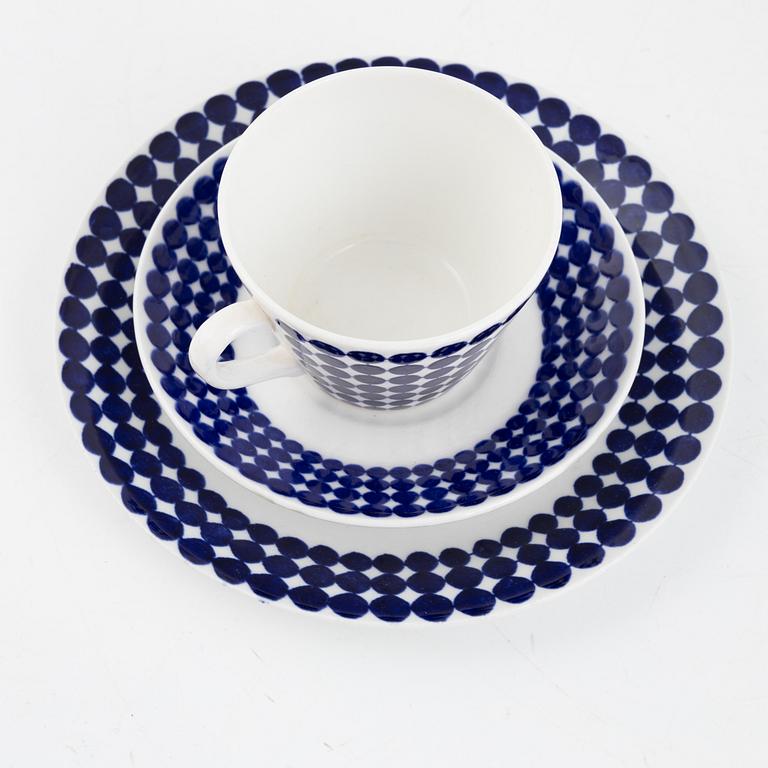 Stig Lindberg, coffee service, 14 pieces, "Adam", bone china, Gustavsberg.