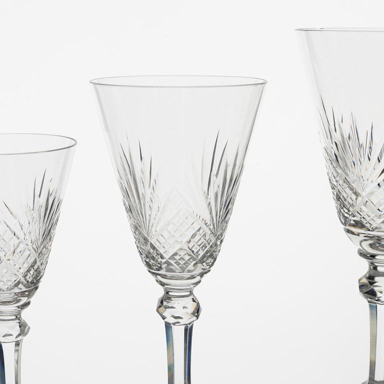 A Glass Service, likely Baccarat, France (118 pieces).