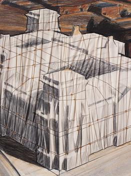 Christo & Jeanne-Claude, "Wrapped Reichstag (Project for Berlin)".