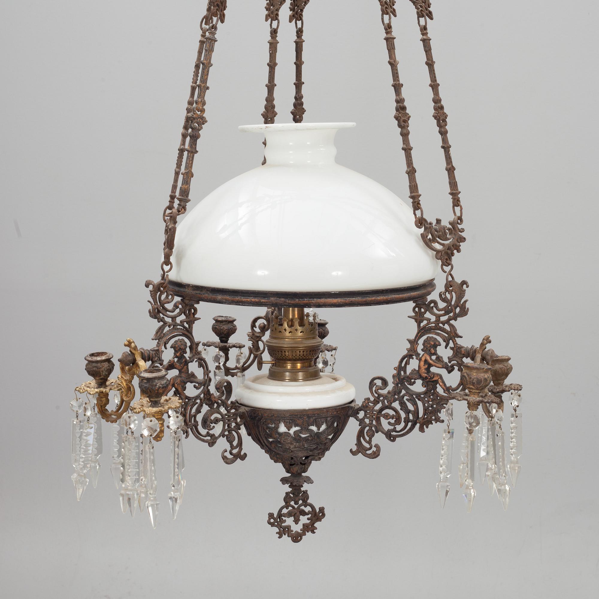 TAKFOTOGENLAMPA, nyrokoko, sekelskiftet 1900.