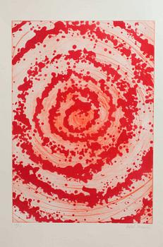 ROBERT LUCANDER, färgetsningar, 2 st, sign och numr 12/50 resp 17/50.