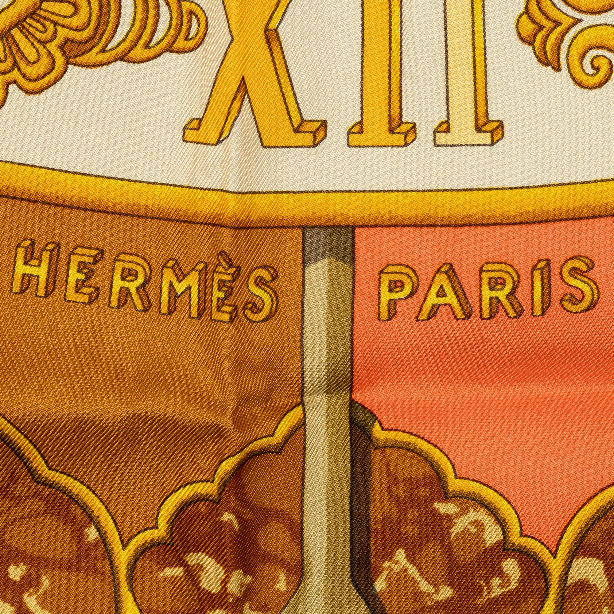 Hermès, scarf, "Carpe Diem".