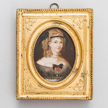 Okänd konstnär, 1800-tal. Miniatyr. Osignerad.