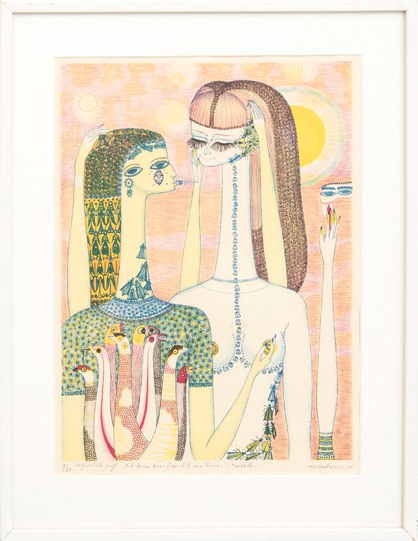 Max Walter Svanberg, lithograph signed dated and numbered -54 7/80.