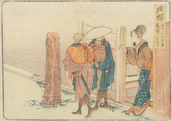 Katsushika Hokusai, "Totsuka" station no 6.