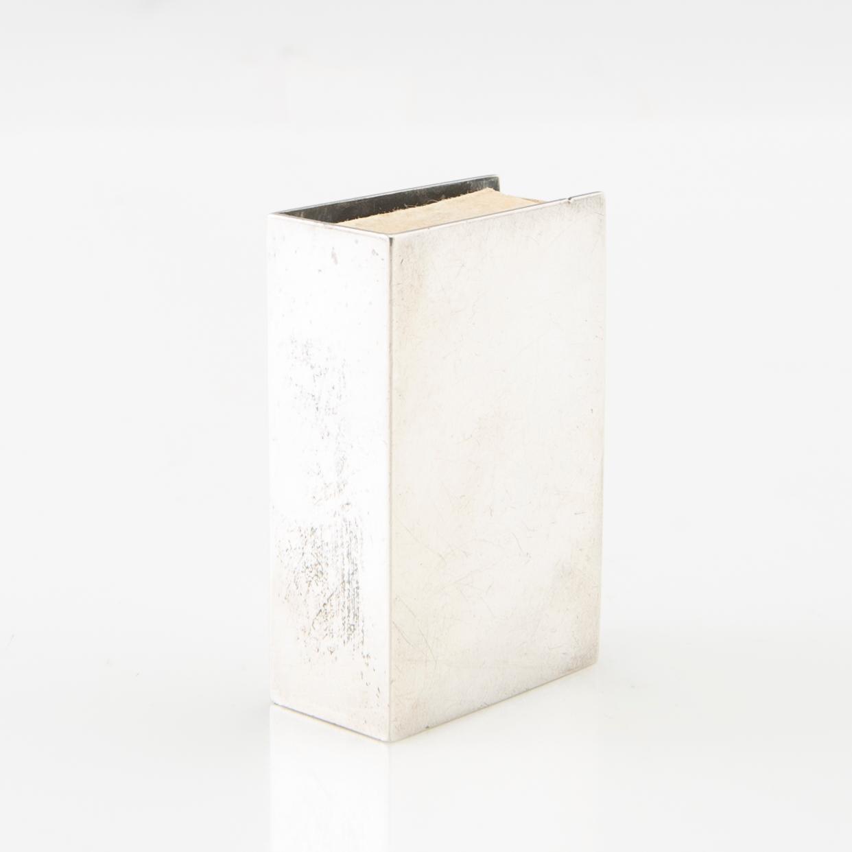 Wiwen Nilsson, Case of sterling silver for a matchbox, Lund 1963.