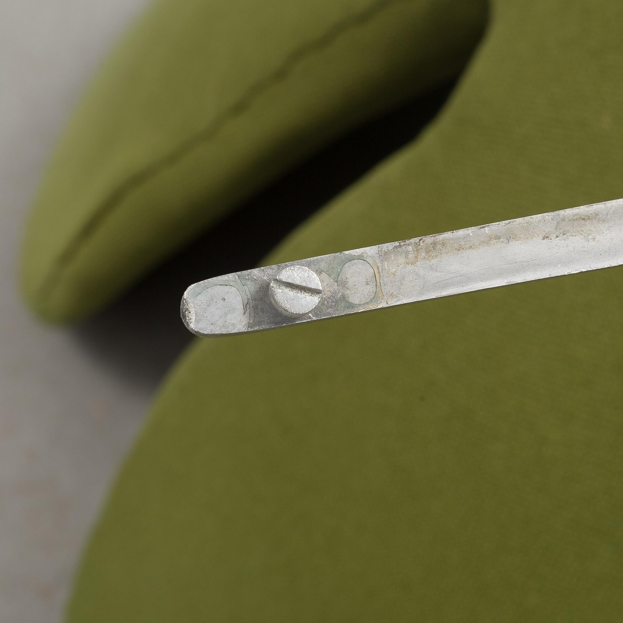 A Arne Jacobsen "Svanen" armchair and stool, second half of the 20th century.