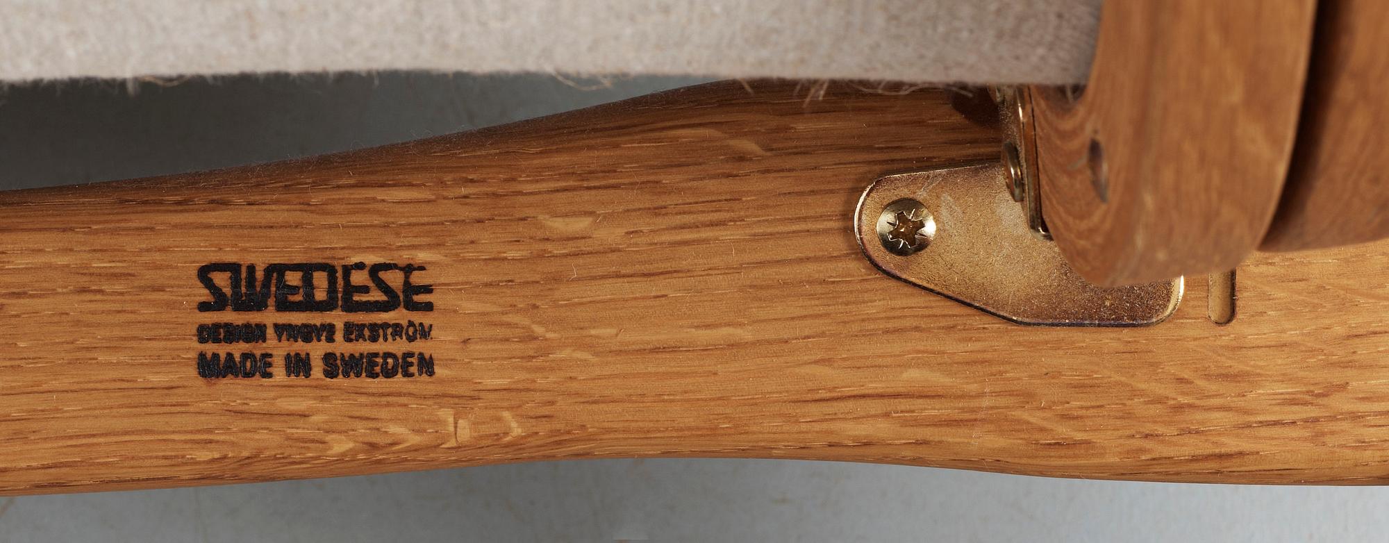 FÅTÖLJER, ett par, "Lamino", Yngve Ekström för Swedese, 1900-talets andra hälft.