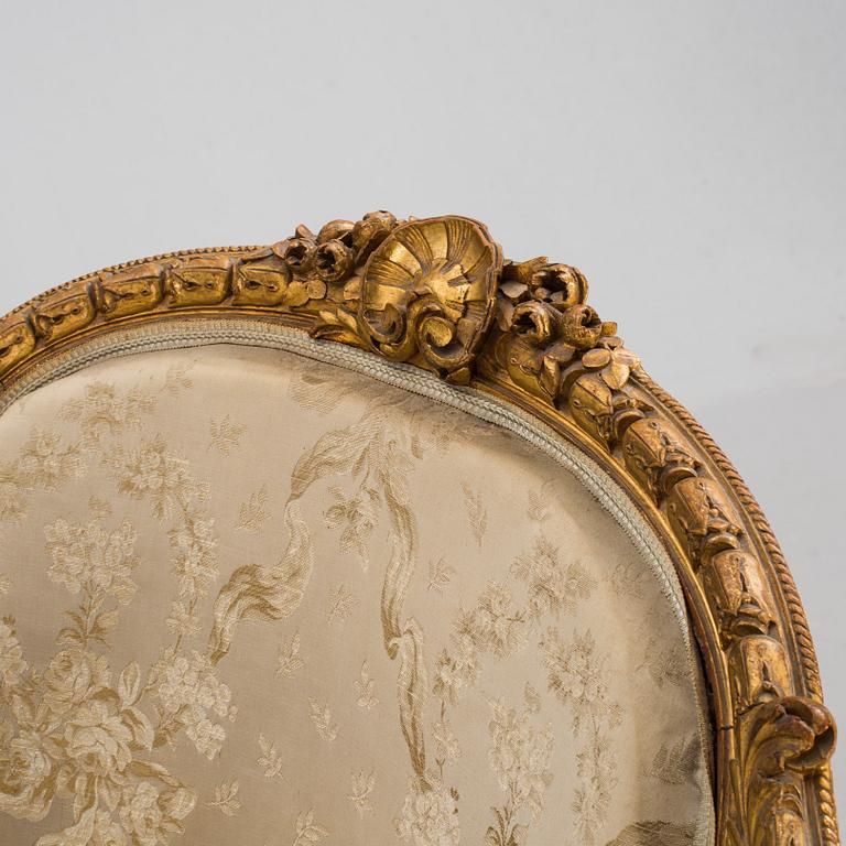 BERGÈRE, Louis XVI-stil, omkring 1900.