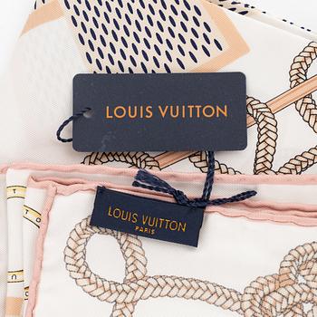 Louis Vuitton Silk Twill Monogram Confidential Bandeau Scarf at
