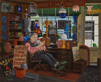 ULF GREDER, oil on canvas, signed.