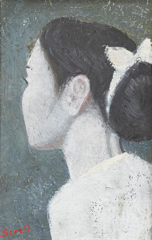 Greta Gerell, Young woman in profile.