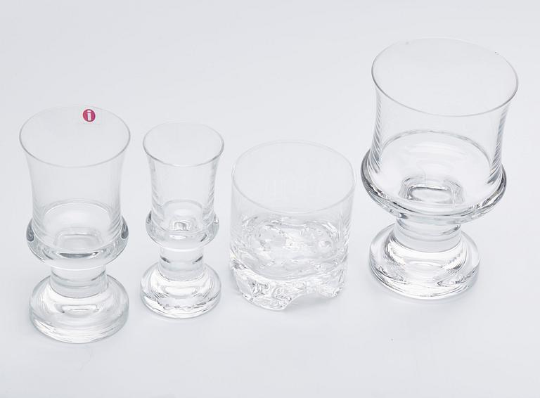 GLASSERVIS, 43 delar, Iittala, Finland.