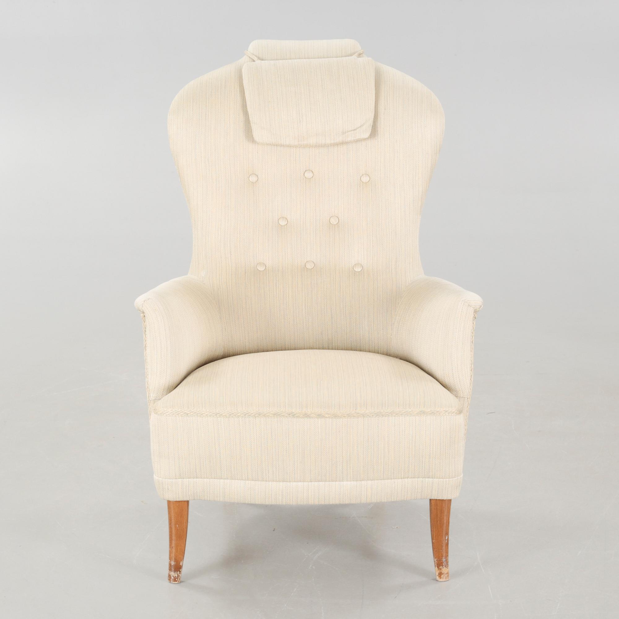 CARL MALMSTEN, fåtölj, "Farmor", 1900-talets andra hälft.