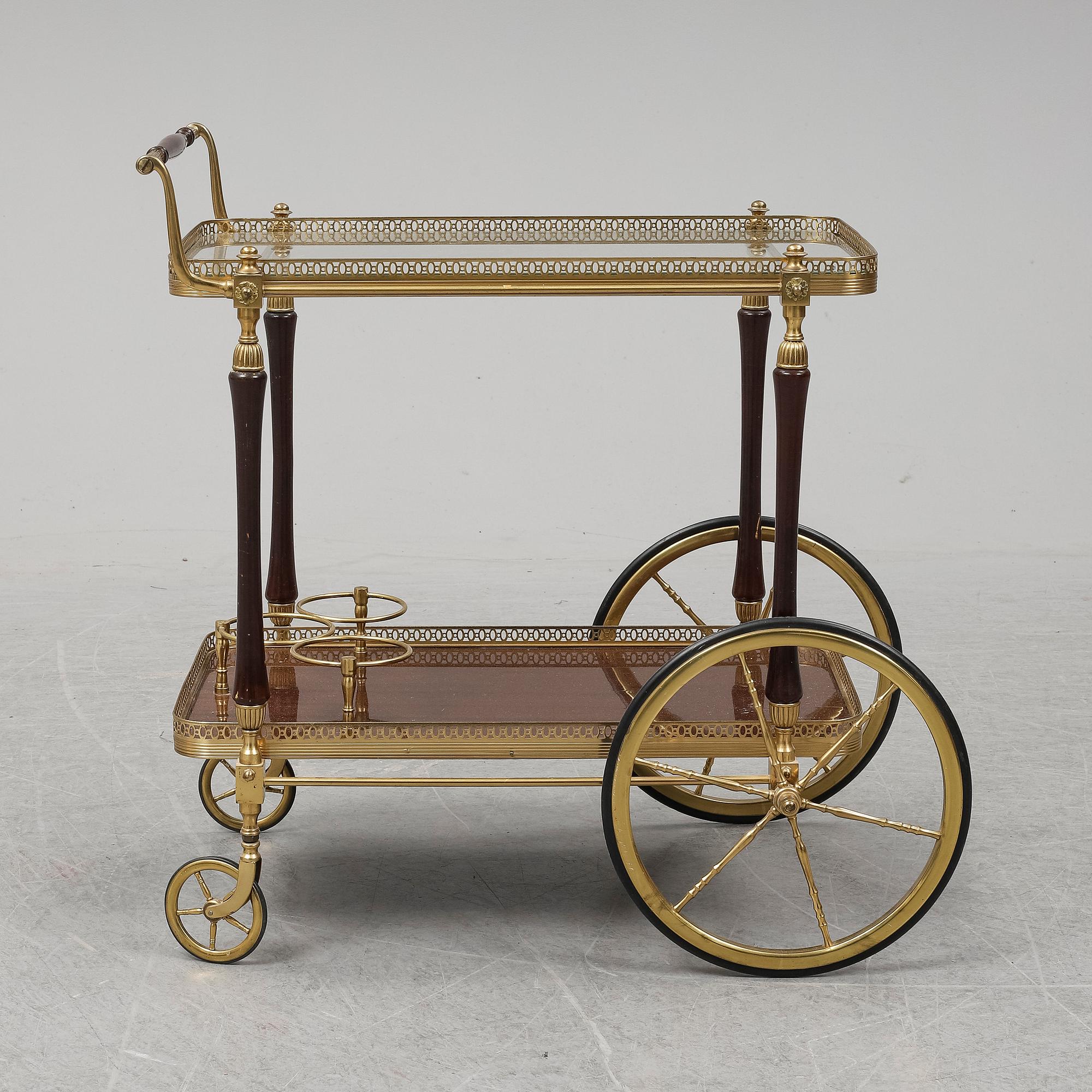 A second half of the 20th century tea trolley.