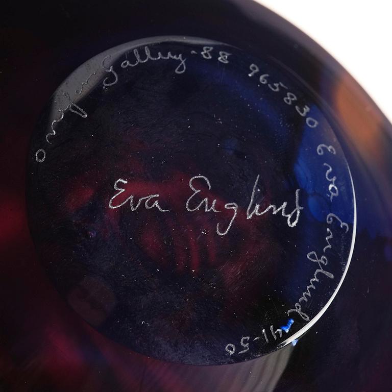 Eva Englund, "Fire soul", a graal glass vase, Orrefors 1988.