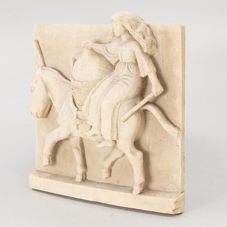Stig Blomberg, relief, gipsförlaga till M/S Stockholm (1941).
