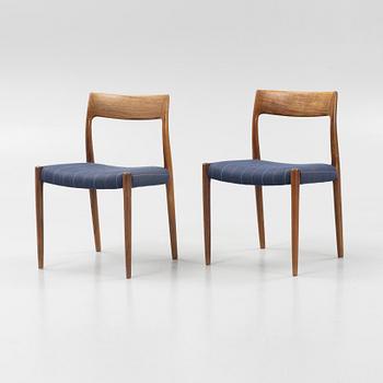 A Danish Dining Table and Six Chairs, 1960s.