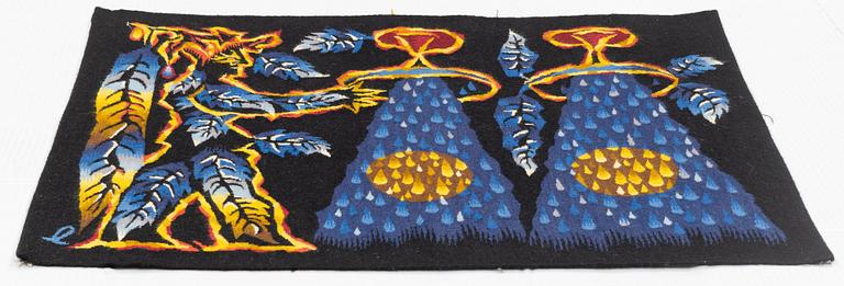 Jean Lurcat, tapestry, "Verseau", tapestry weave, ca 80 x 63 cm,  signed L.