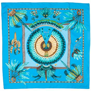 805. HERMÈS, a silk scarf, "Brazil".