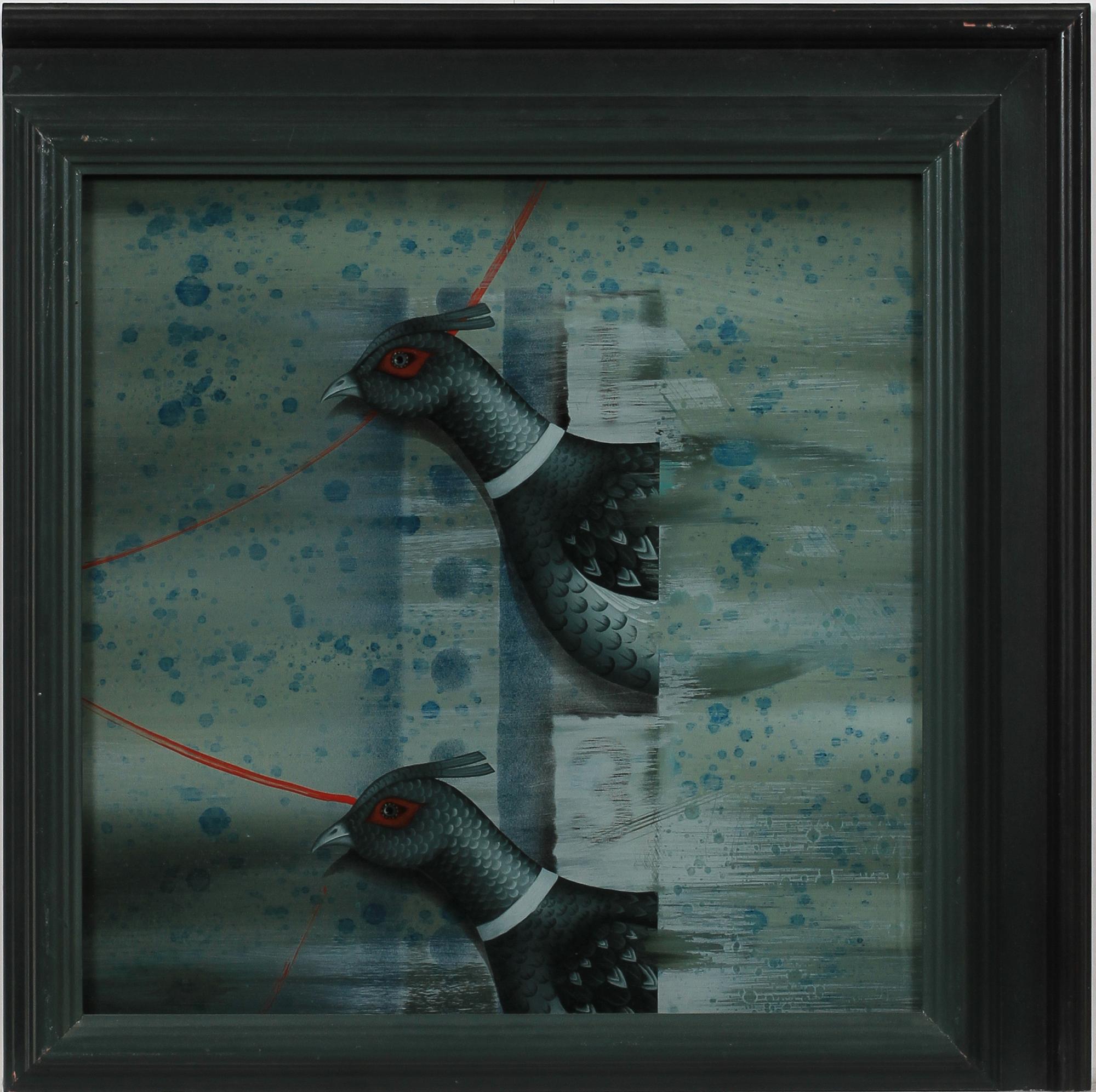 OKÄND KONSTNÄR, triptyk, blandteknik, sign Beck.