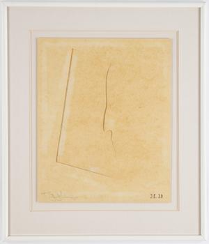 Jasper Johns, a signed, dated and numbered die-cut stencil.