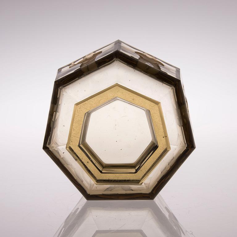 ANTTI SALMENLINNA, MALJA, lasia, "Seitsemän veljestä", Antti Salmenlinna, Riihimäen Lasi, 1930/40-tal.