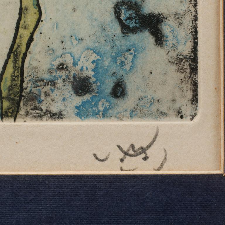 ROBERTO MATTA, färgetsning, signerad och numrerad 21/100.