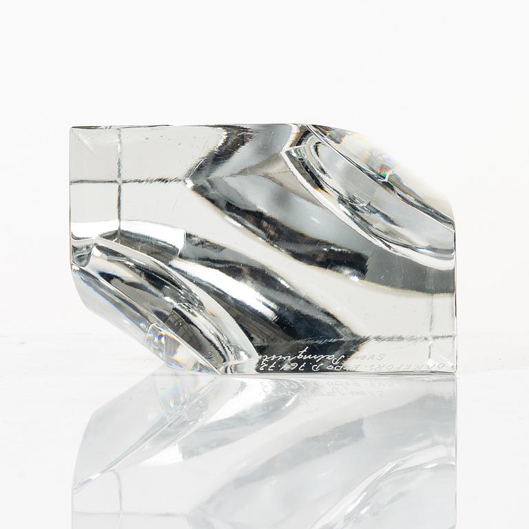 Sven Palmqvist, skulptur, signerad, Orrefors expo, 1972.