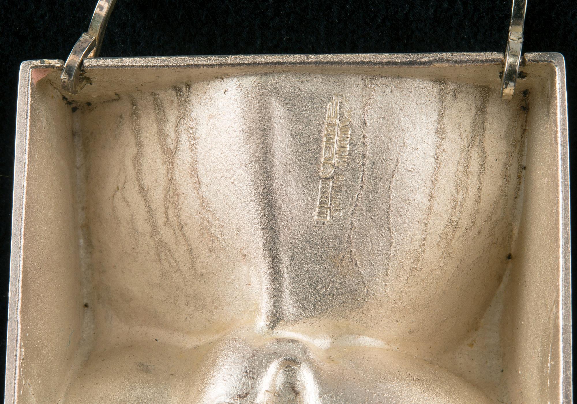 Björn Weckström, HALSSMYCKE, silver med akryl, "Big Drop", Lapponia 1970.