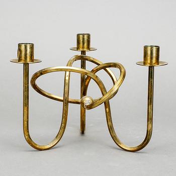 KANDELABER, mässing, "Vänskapsknuten", Josef Frank för Svenskt Tenn, formgiven 1938.