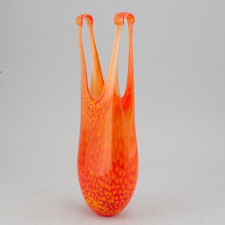 Kjell Engman, a glass vase from Kosta, Sweden.