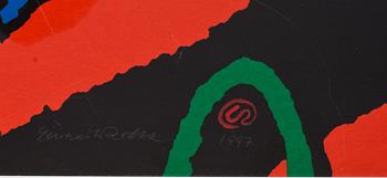 LENNART RODHE, färgserigrafi, signerad, daterad 1997 och numrerad 188/200 .