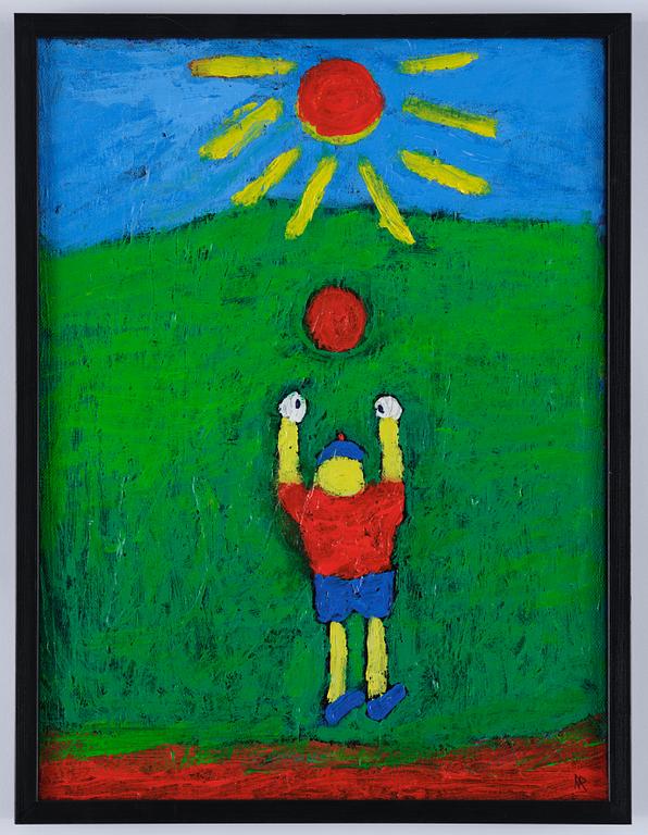 Roger Risberg, "Pojke med boll" samt Utan titel.