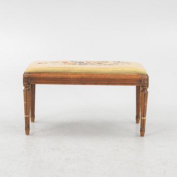 A Gustavian style bench, early 20th Century.