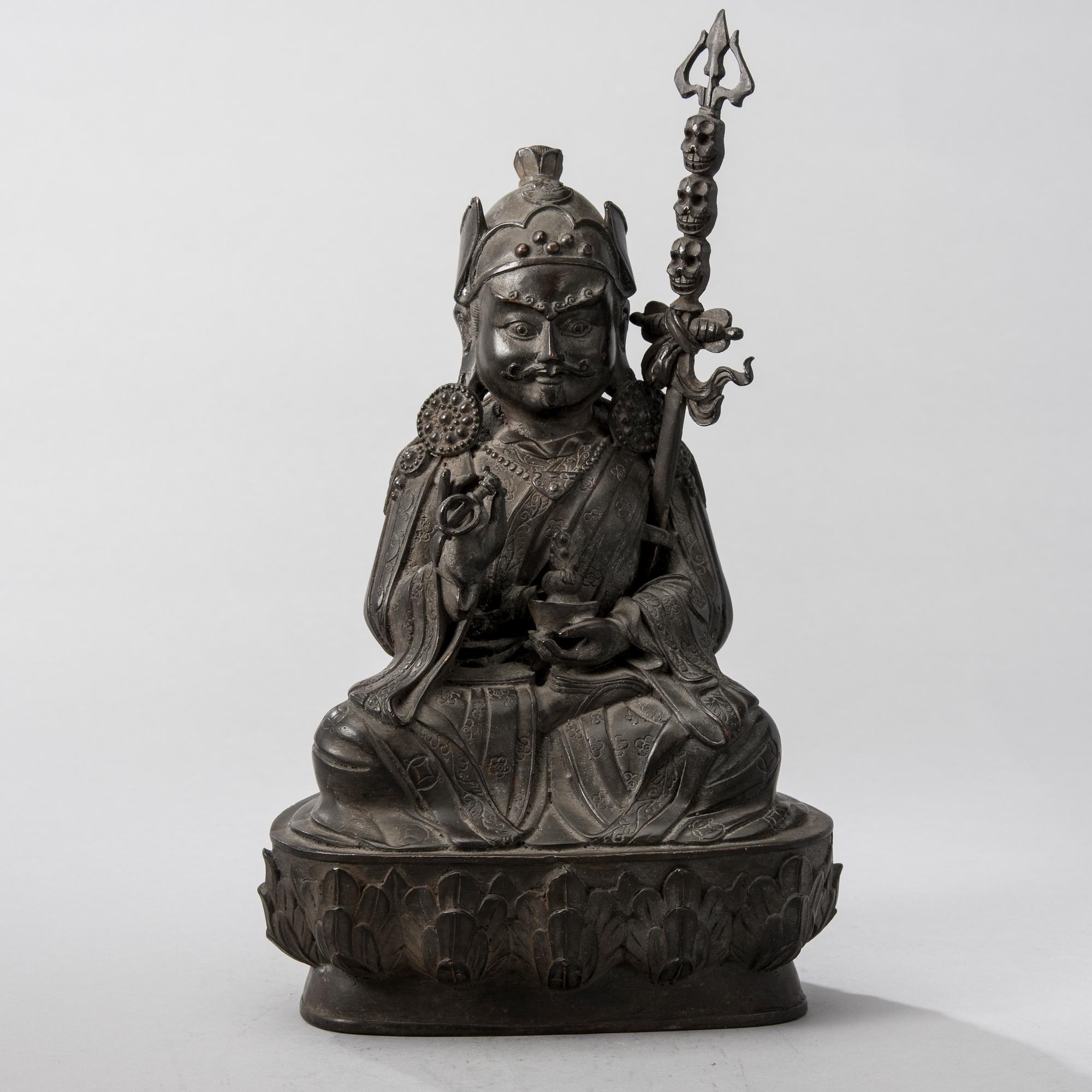 SKULPTUR, mässing, Tibet, 1900-talets senare hälft.