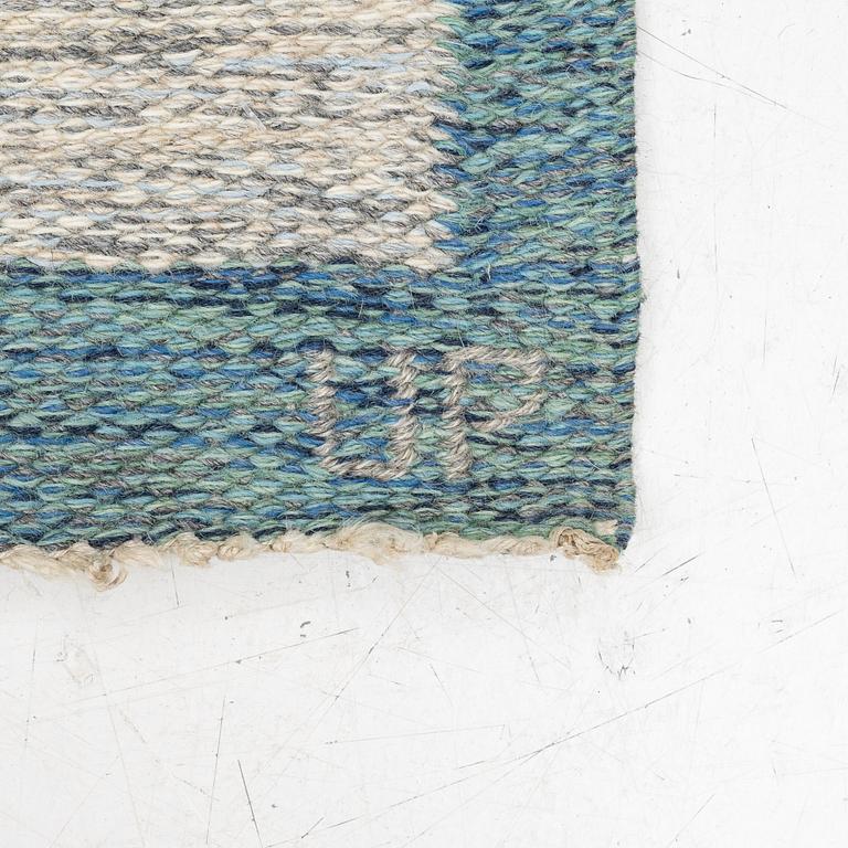 Ulla Parkdal, a carpet, flat weave, 240 x 150 cm, Signed UP.