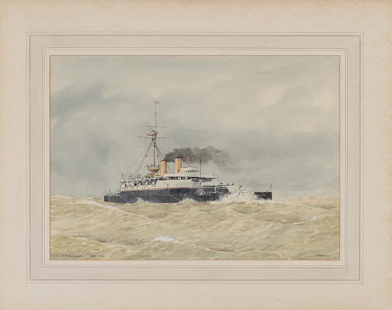 Eric Erskine Cambell Tufnell, H M S "Rodney" 1982-1909.